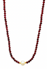 pearl and garnet necklace