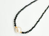 PEARL AND BLACK SPINEL NECKLACE