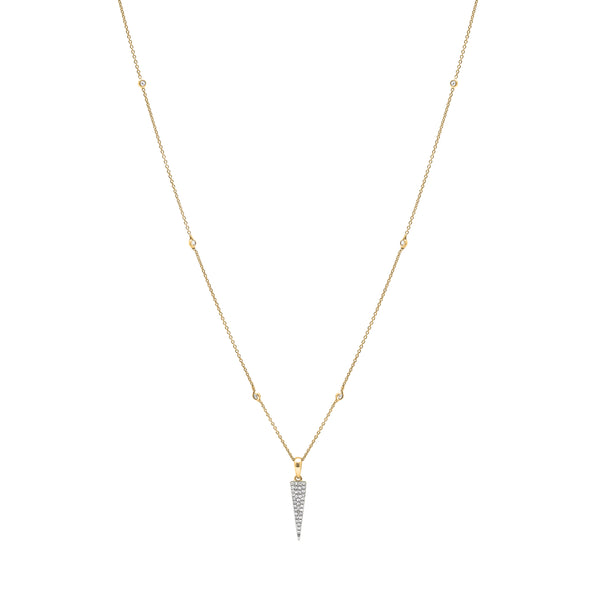 DIAMONDS BY THE YARD WITH TRIANGLE CHARM