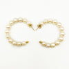 SARA PEARL HOOPS 14K GOLD
