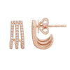 CAGE DIAMOND EARRINGS - 3 rows