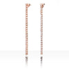 TENNIS MORGANITE EARRING