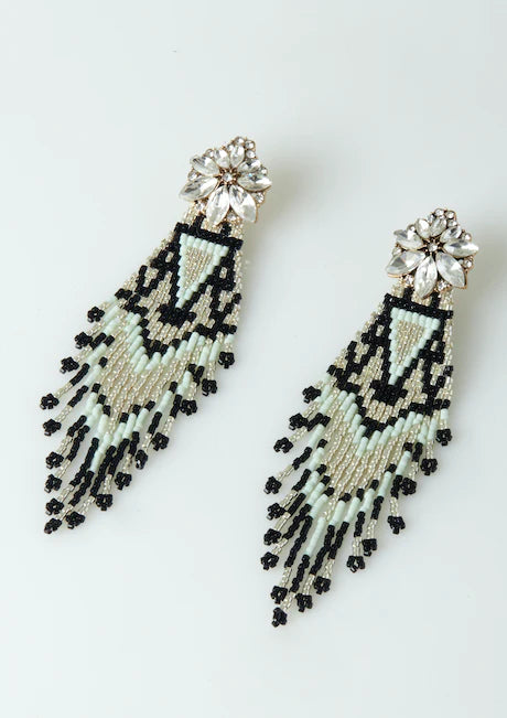 CRYSTALS AND BLUES EARRINGS
