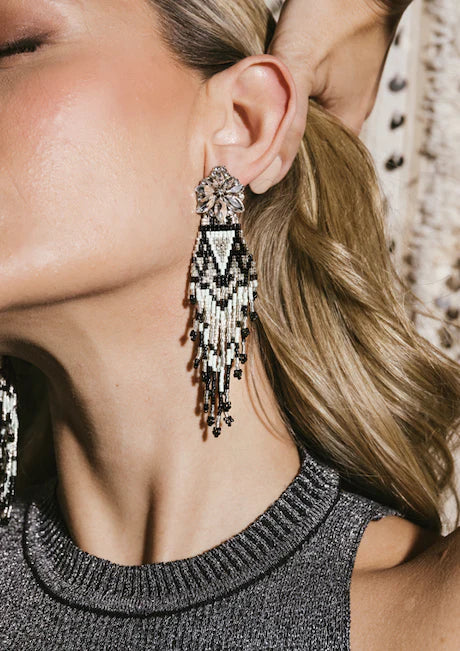CRYSTALS AND BLUES EARRINGS