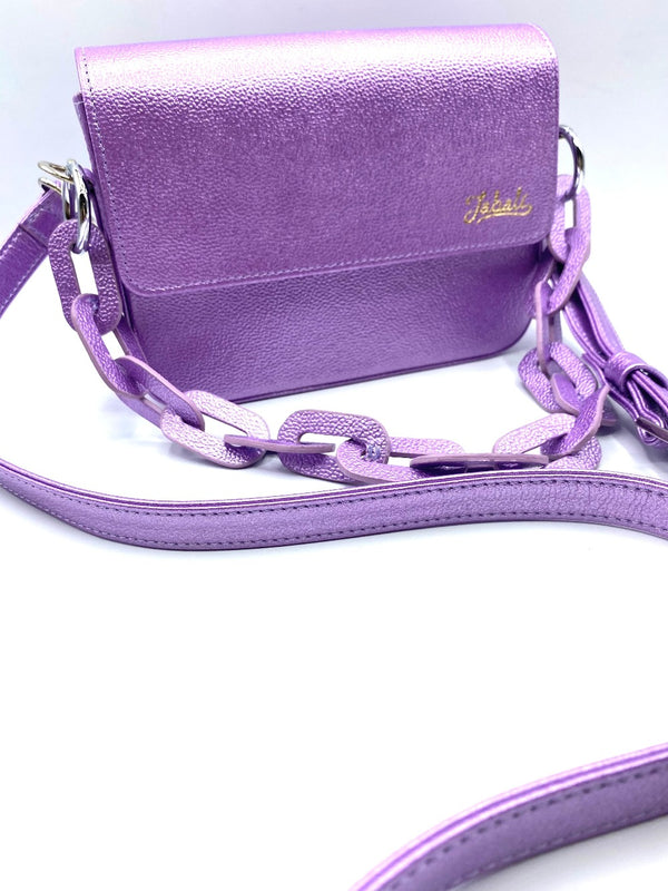 LAVENDER METALLIC BAG