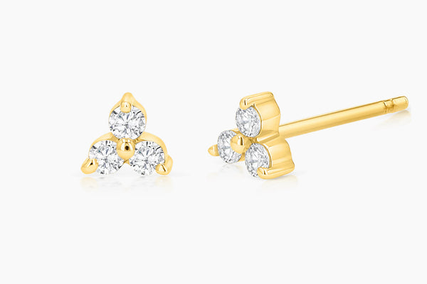 TRIO DIAMOND STUD EARRING