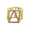 PENTE RING (solid gold + diamonds)