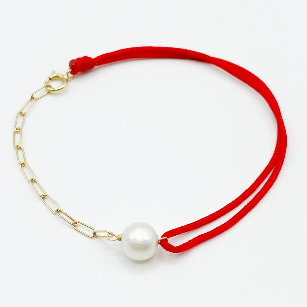 BROKEN CHAINS PEARL BRACELET