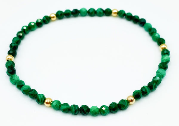 MALACHITE AND GOLD BRACELET