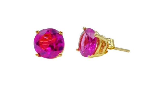 RHODOLITE STUDS