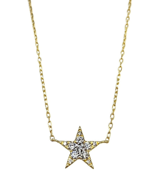 18K GOLD DIAMOND STAR ADJUSTABLE CHOKER