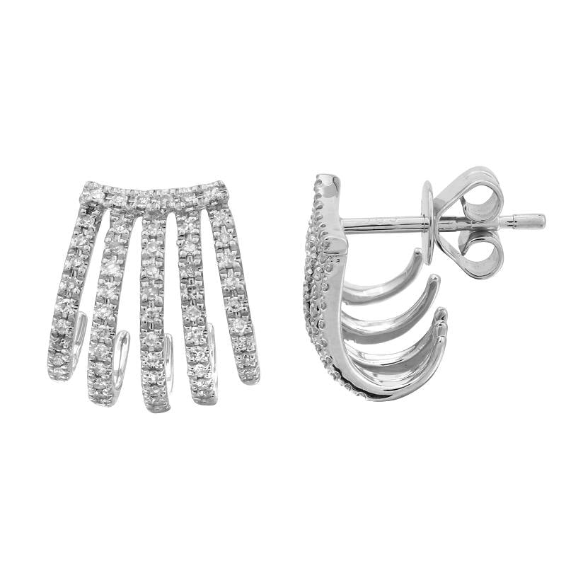 CAGE DIAMOND EARRINGS - 5 rows