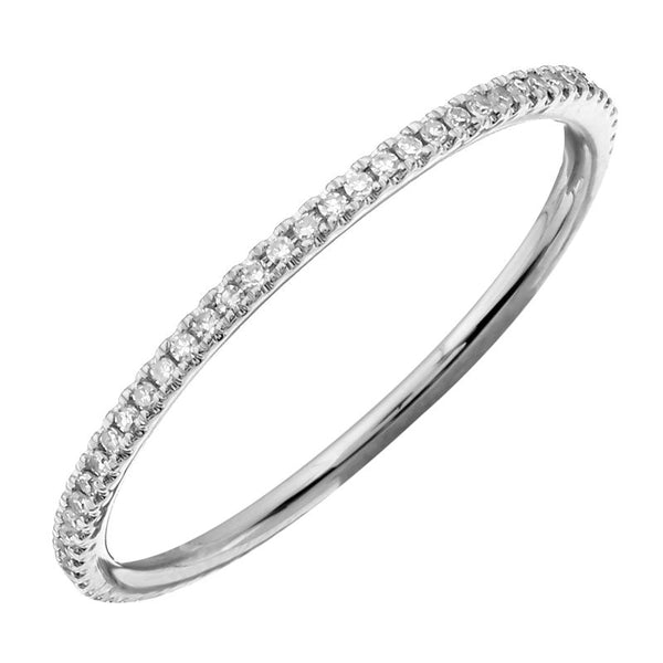 DAINTY 14K GOLD DIAMOND ETERNITY BAND