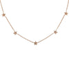 DIAMOND FIVE STARS NECKLACE