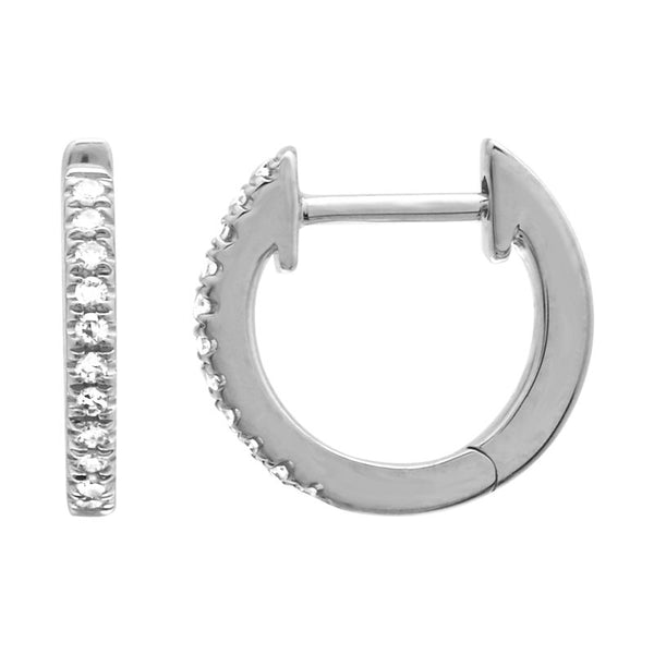 DIAMOND HUGGIE EARRINGS