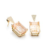 DIAMOND AND RUTILE EARRINGS