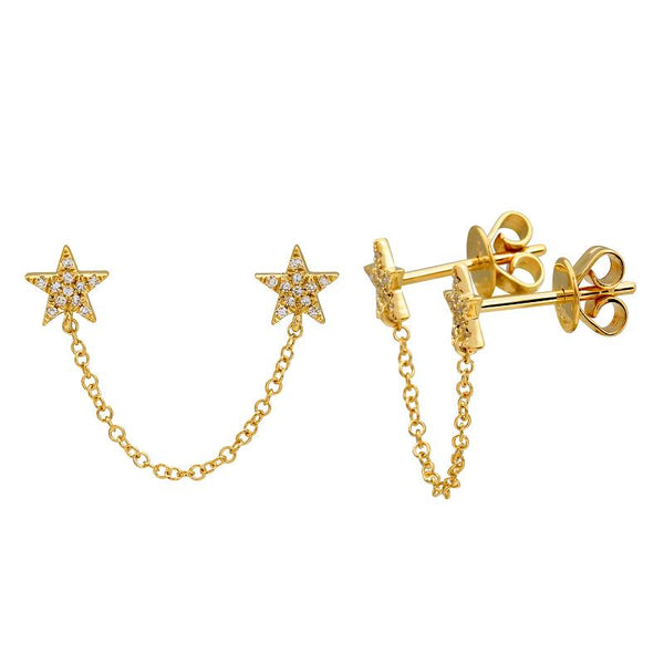 DIAMOND STARS CHAIN STUDS