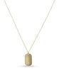 14K GOLD AND DIAMOND TAG CHAIN